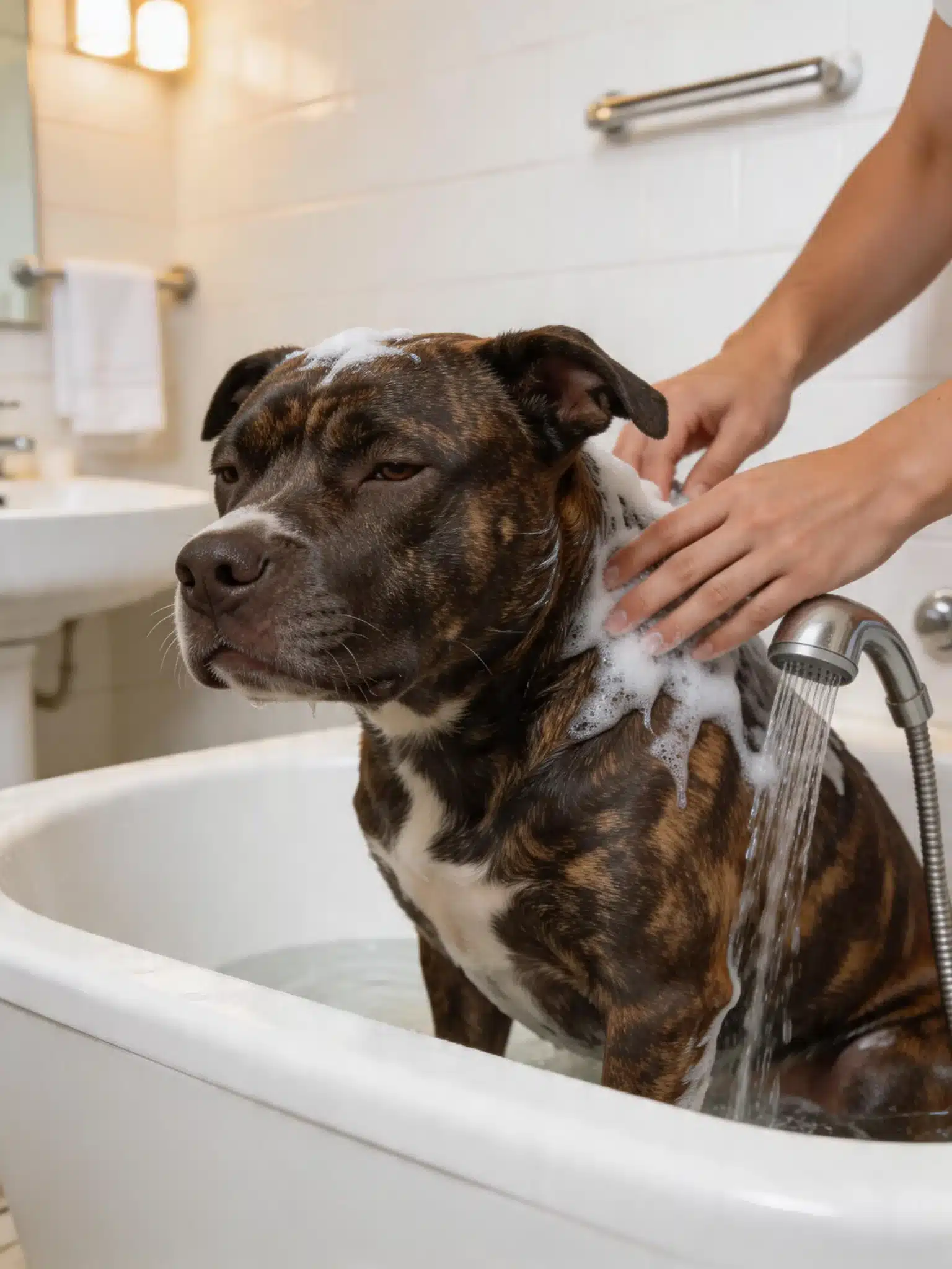 How To Bathe An American Bully Without Irritating The Skin