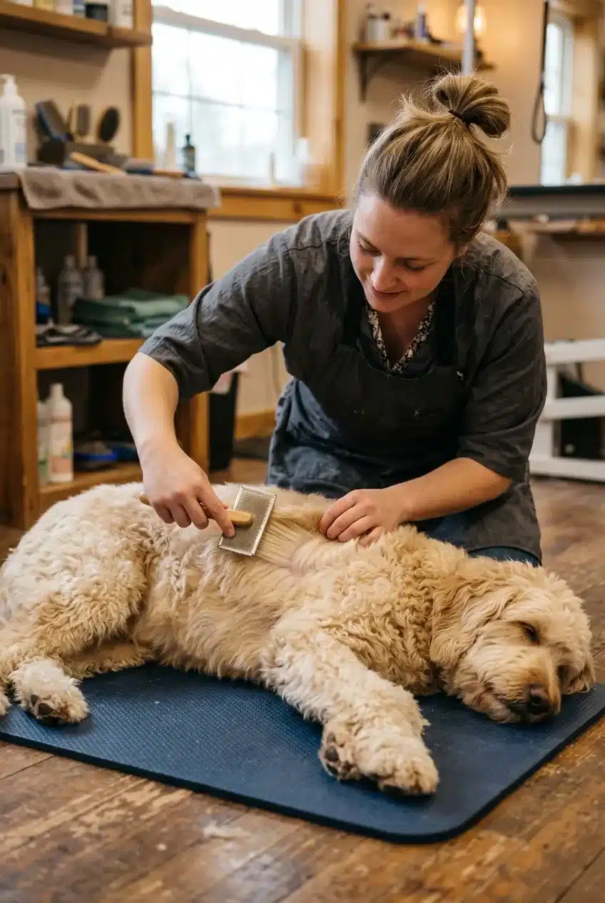 How to Brush a Wavy Goldendoodle Step by Step