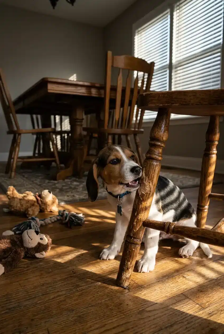 Why Puppies Chew Furniture — and Why It Gets Worse When You Leave