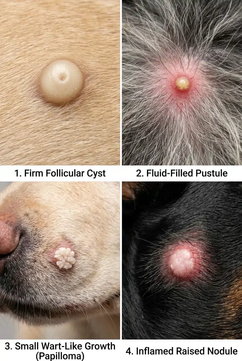 What Causes a White Papule on Dog Skin to Grow?