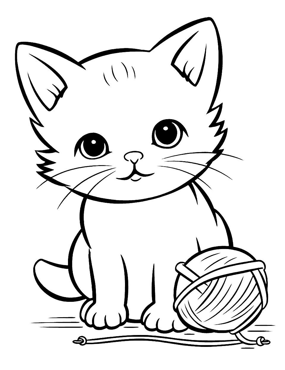 Cat Coloring Page