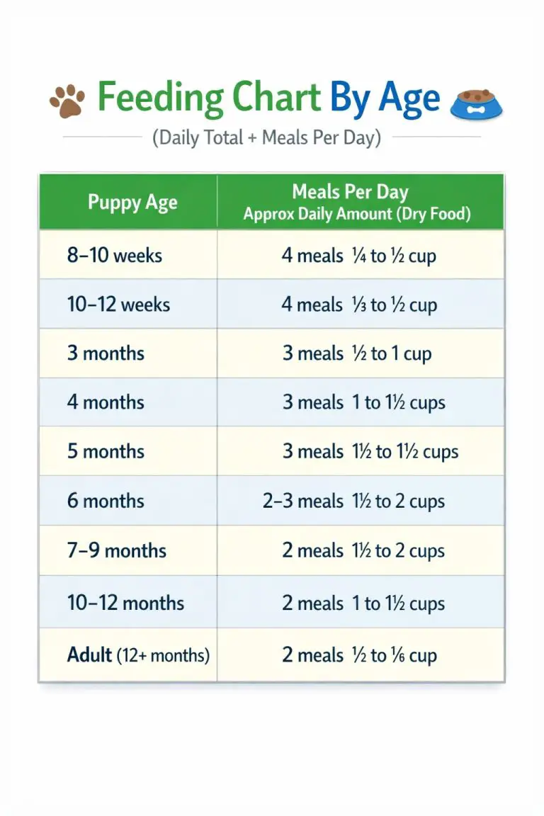 Affenpinscher Puppy Feeding Chart By Age