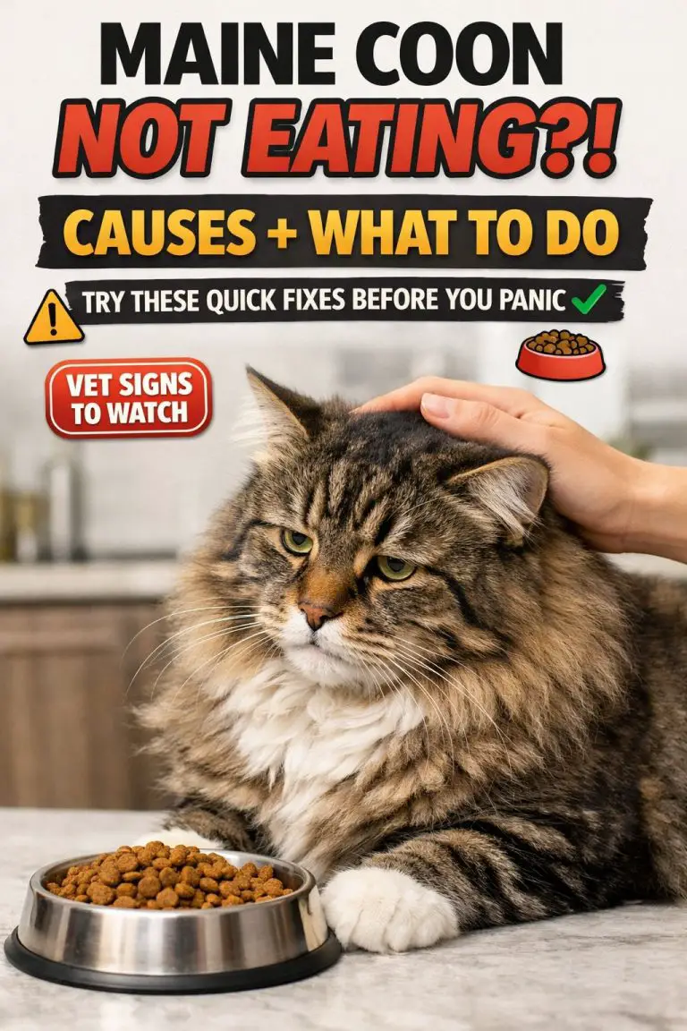 Maine Coon Cat Not Eating: Causes And What To Do | Vet-Approved Fix