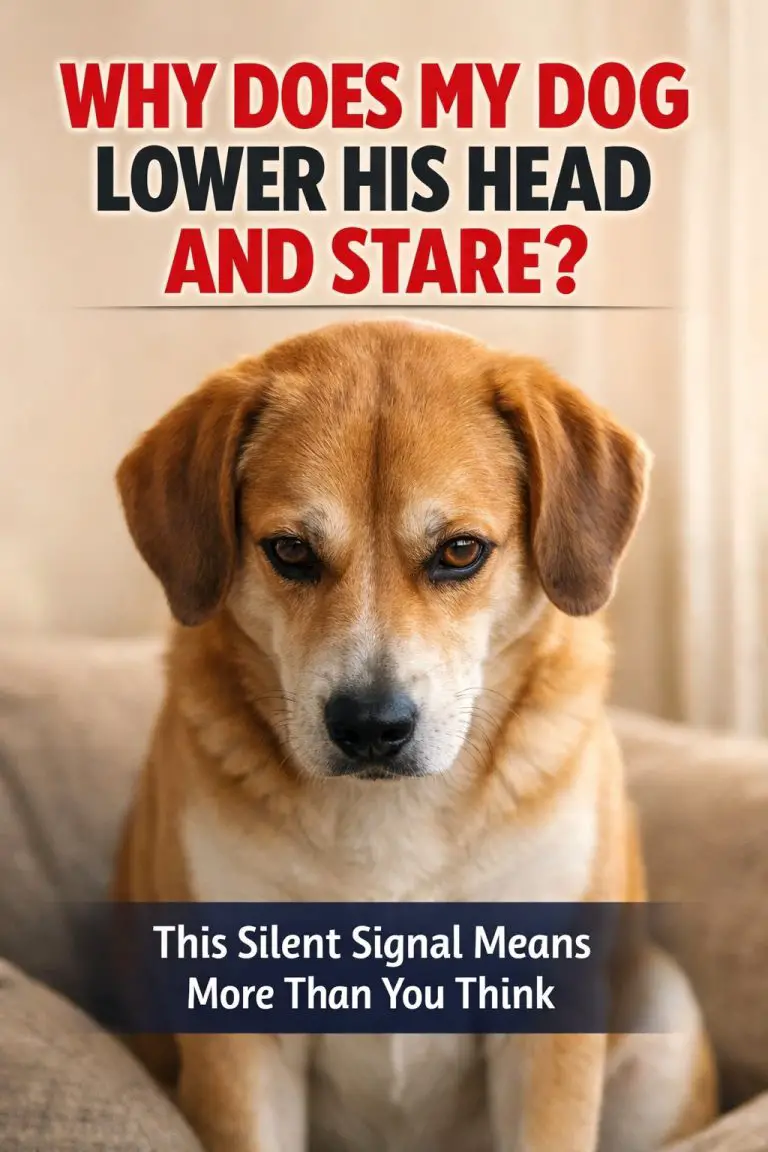 Why Does My Dog Lower His Head And Stare