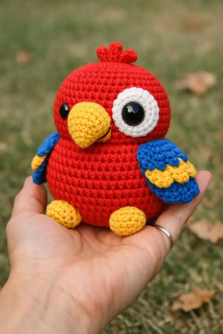 Free Pedro The Parrot Crochet Pattern for Beginners