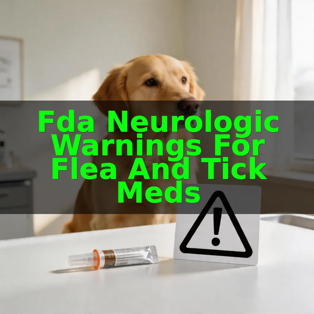 FDA Neurologic Warnings for Flea and Tick Meds