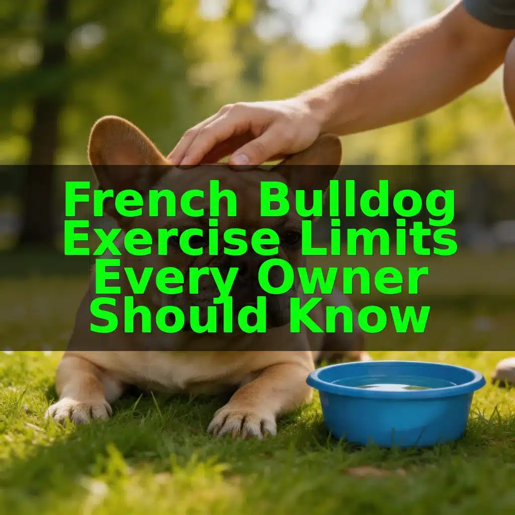 French Bulldog Exercise Limits Every Owner Should Know