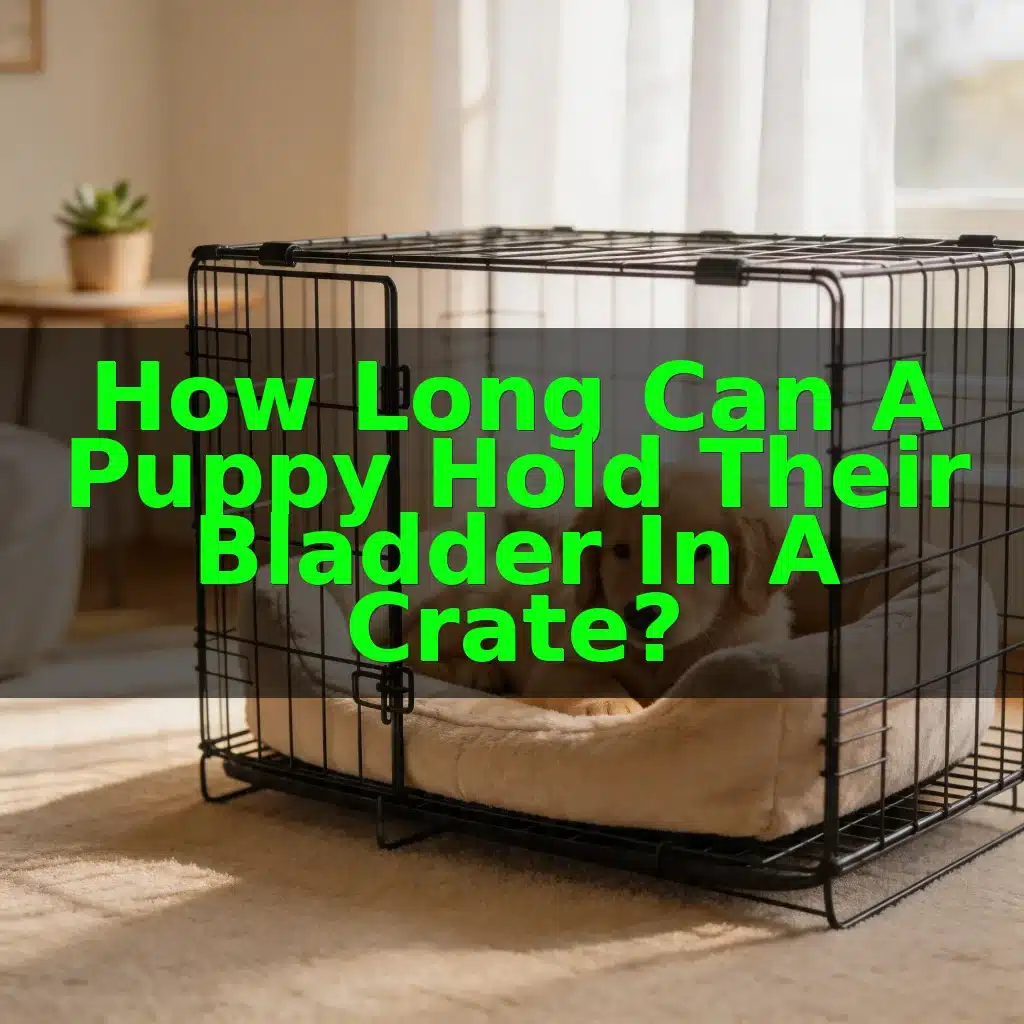 How Long Can a Puppy Hold Their Bladder in a Crate?