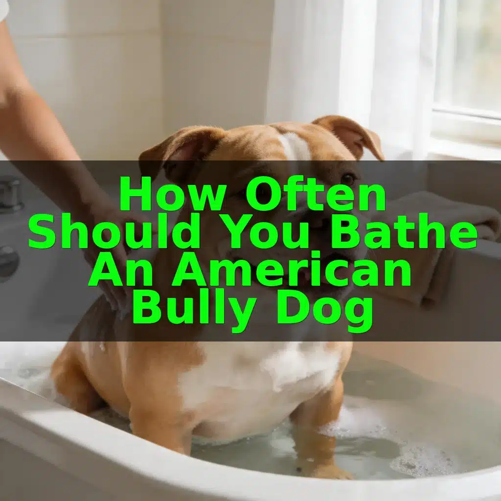 How Often Should You Bathe an American Bully Dog
