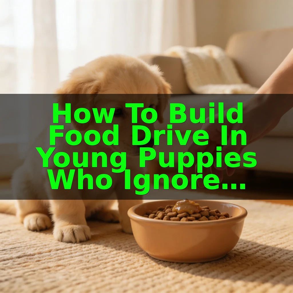 How to Build Food Drive in Young Puppies Who Ignore Kibble