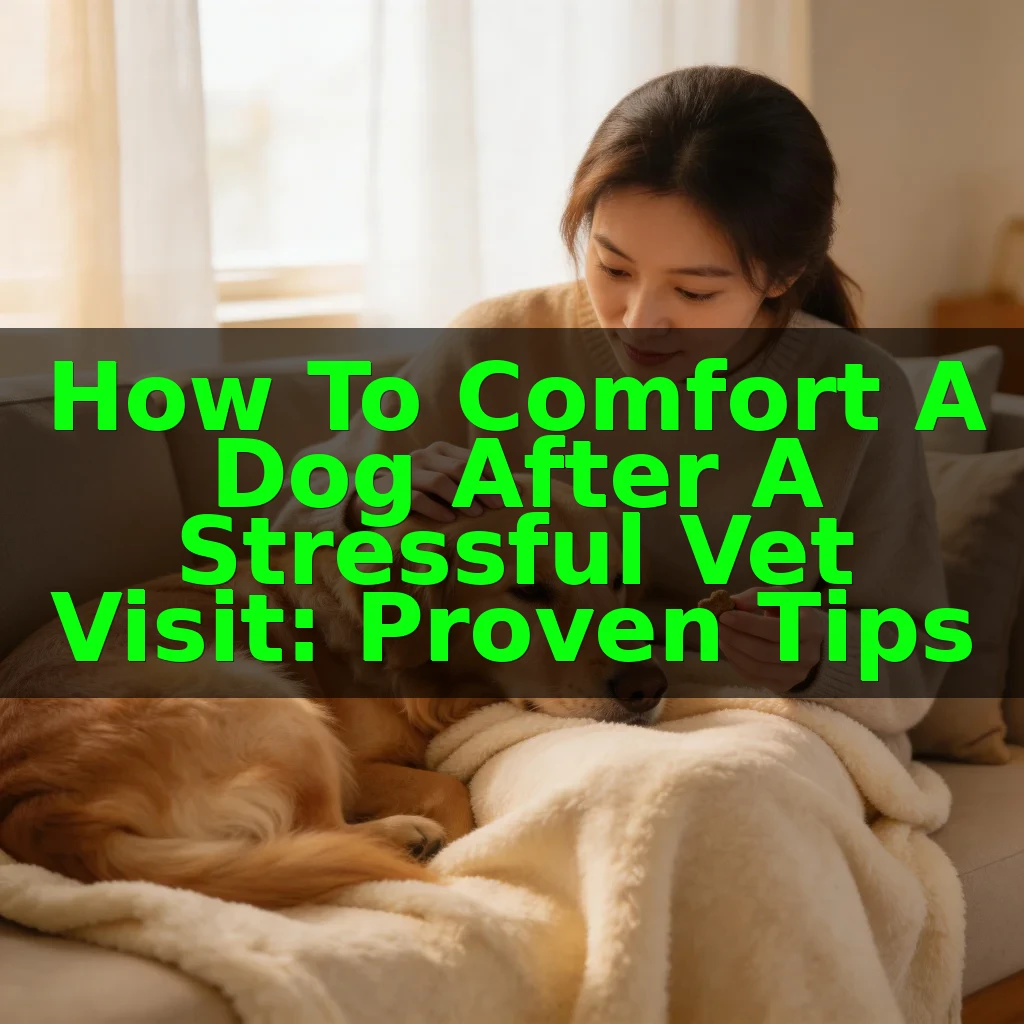 How to Comfort a Dog After a Stressful Vet Visit: Proven Tips