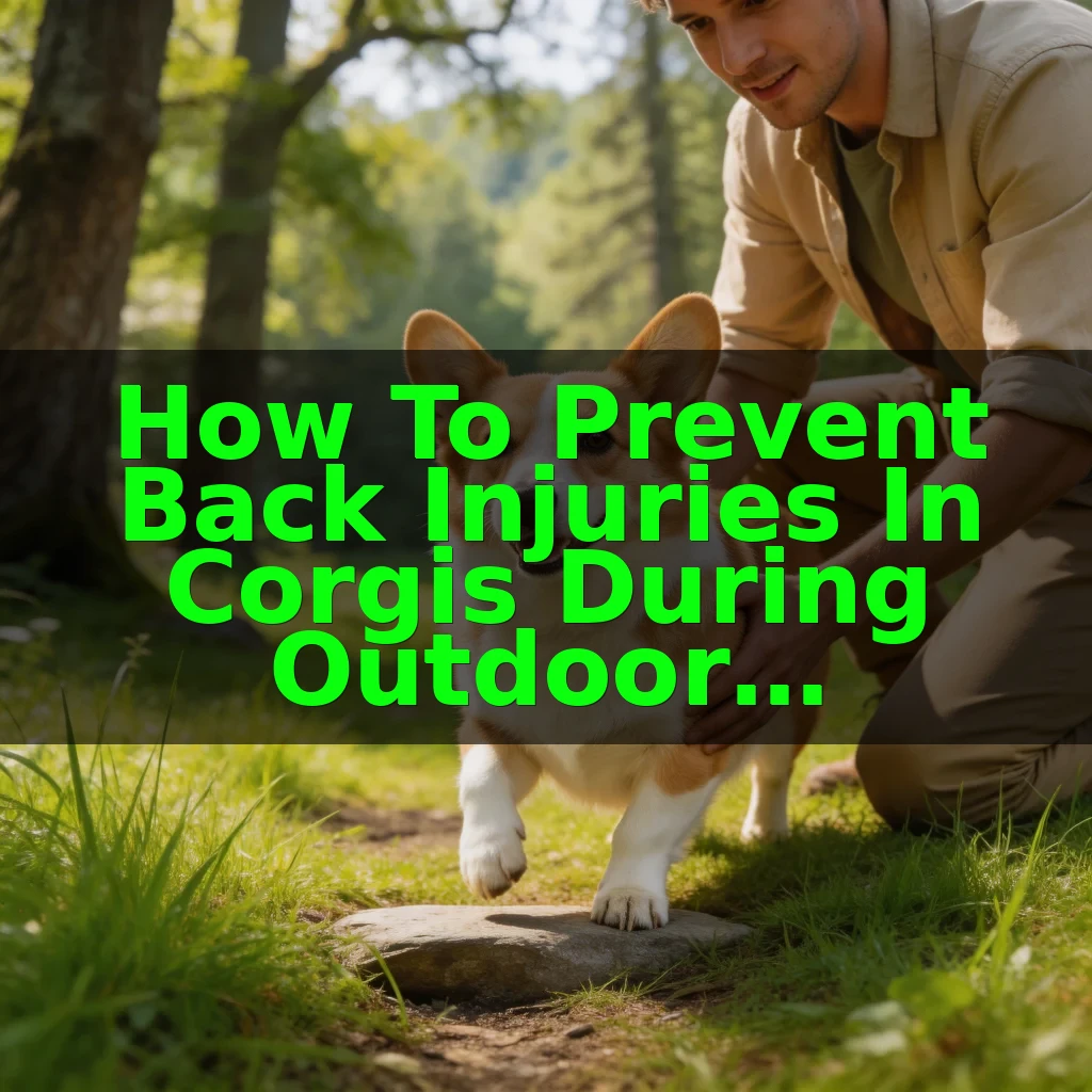 How to Prevent Back Injuries in Corgis During Outdoor Adventures