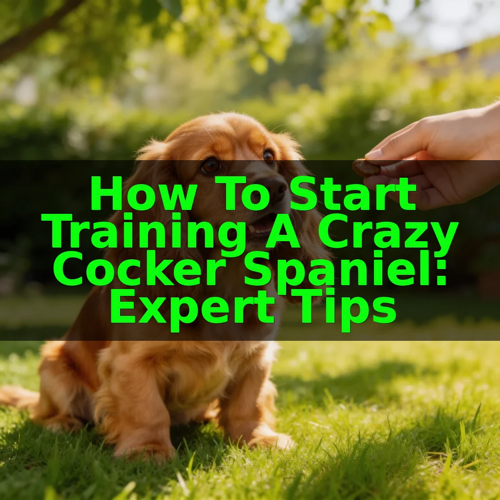 How to Start Training a Crazy Cocker Spaniel: Expert Tips
