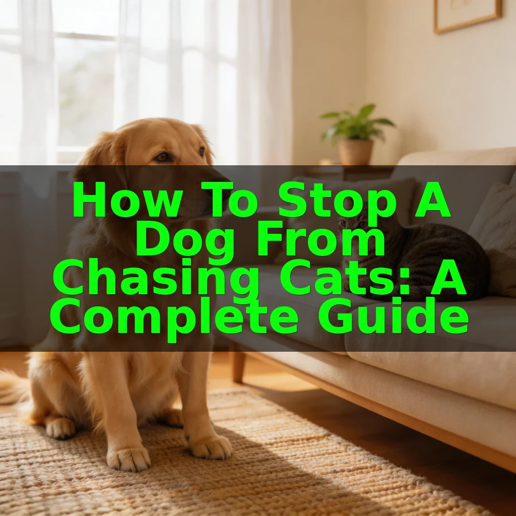 How to Stop a Dog From Chasing Cats: A Complete Guide