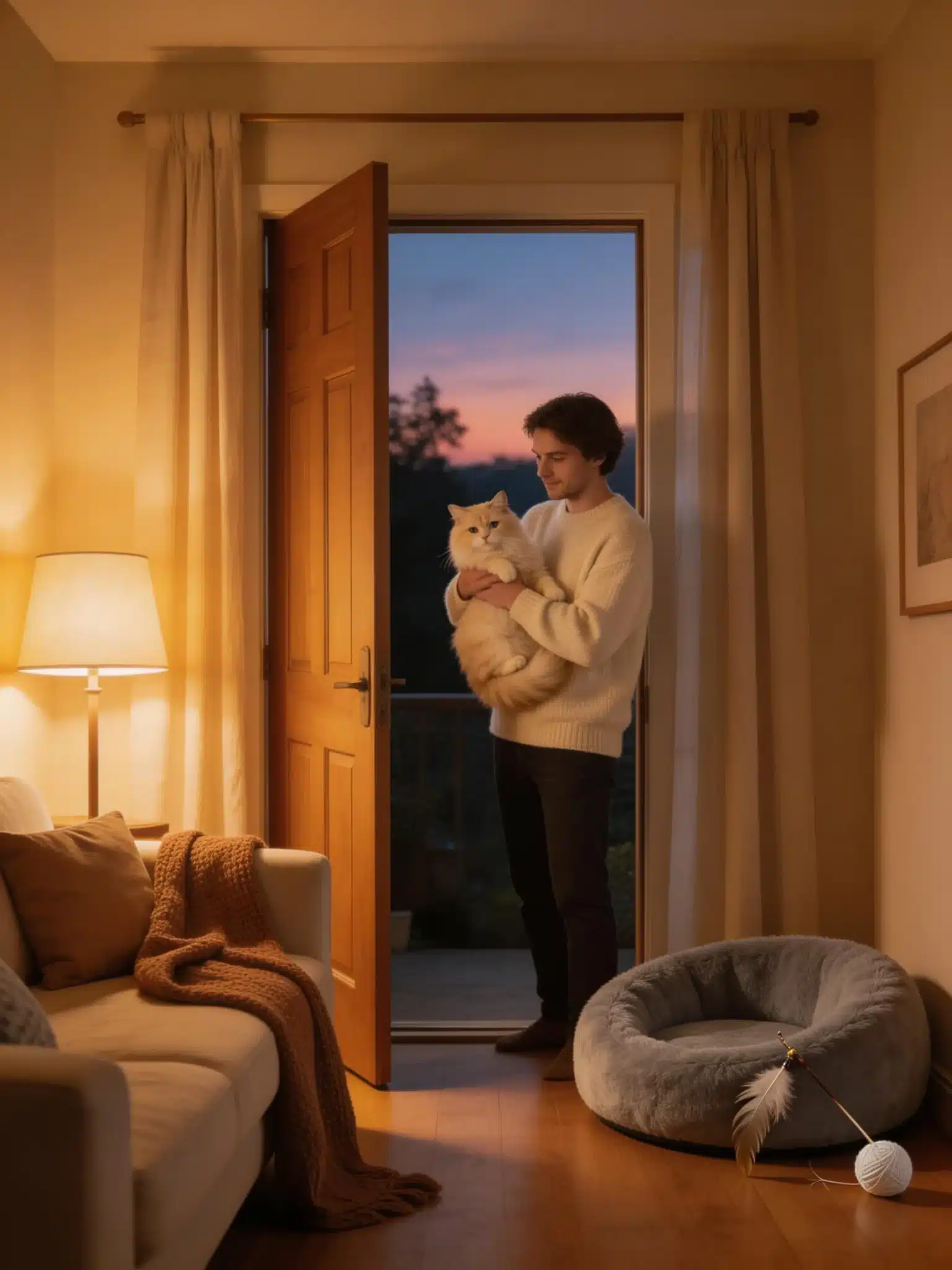 How to Transition Your Cat to Being Indoors at Night