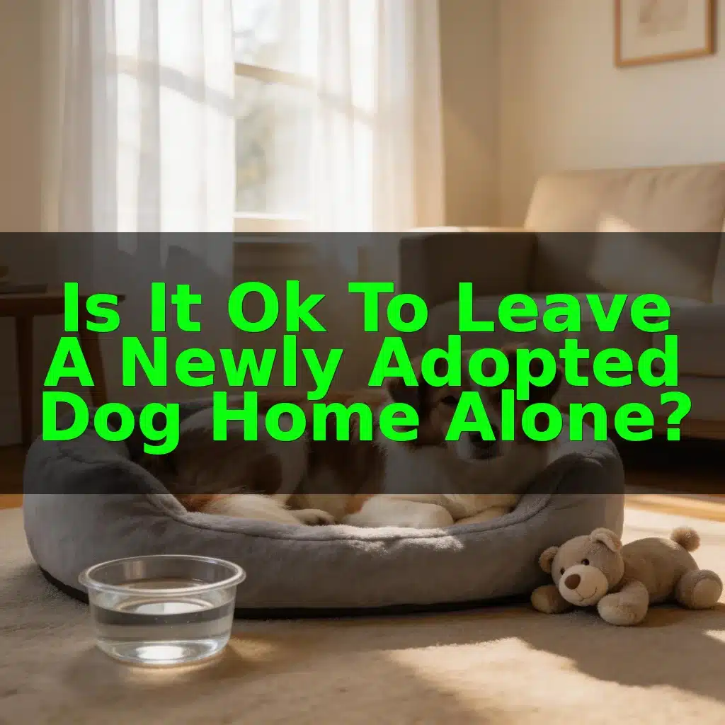 Is It Ok To Leave a Newly Adopted Dog Home Alone?