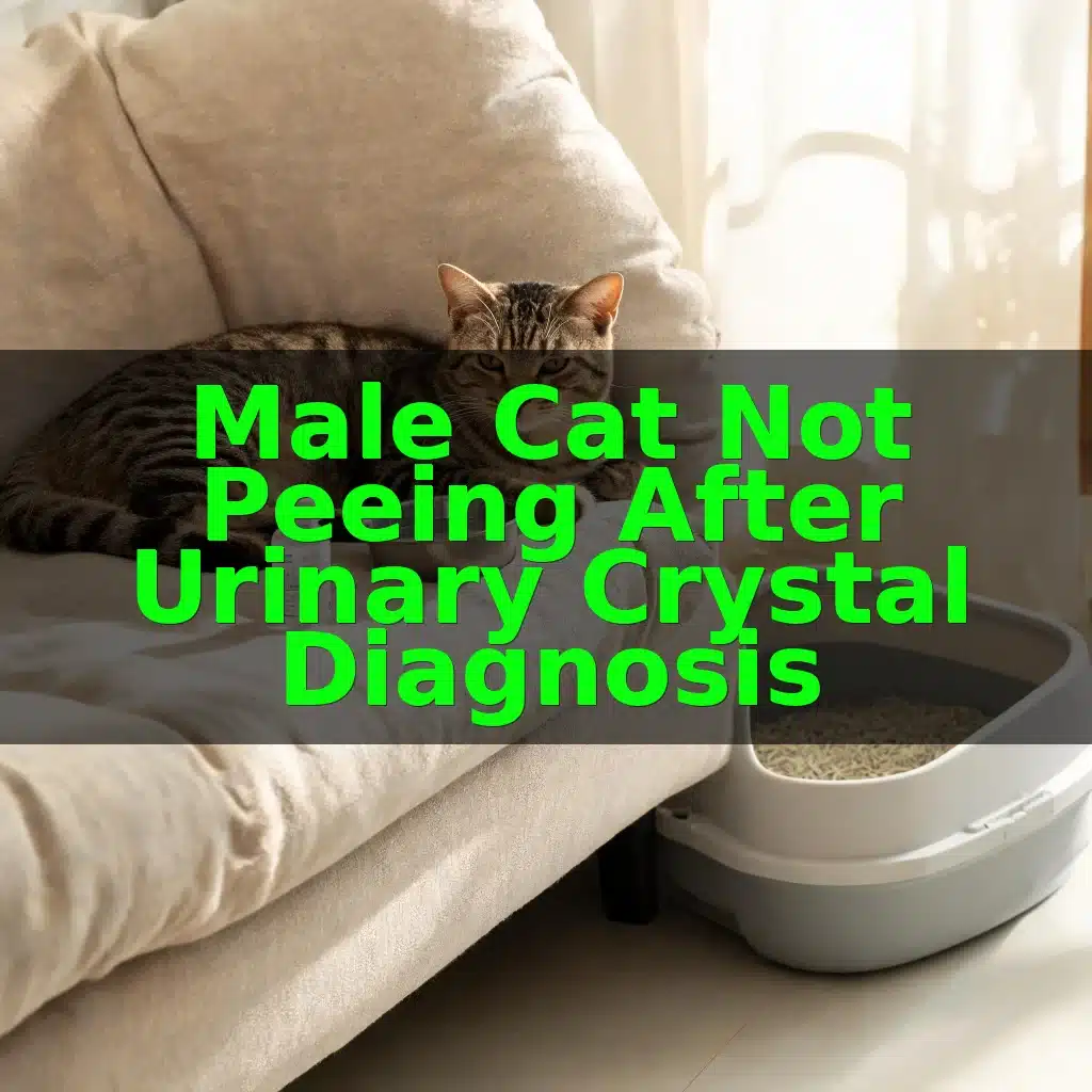Male Cat Not Peeing After Urinary Crystal Diagnosis