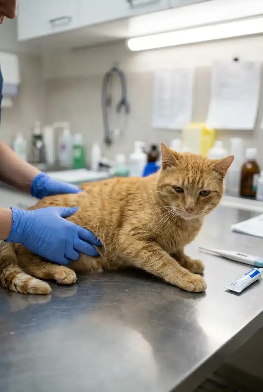 What Does It Mean When a Male Cat Cannot Pee After a Crystal Diagnosis?