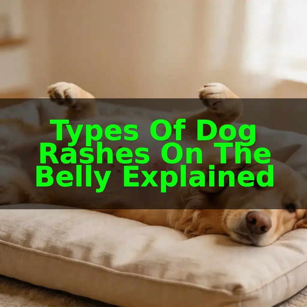 Types Of Dog Rashes On The Belly Explained