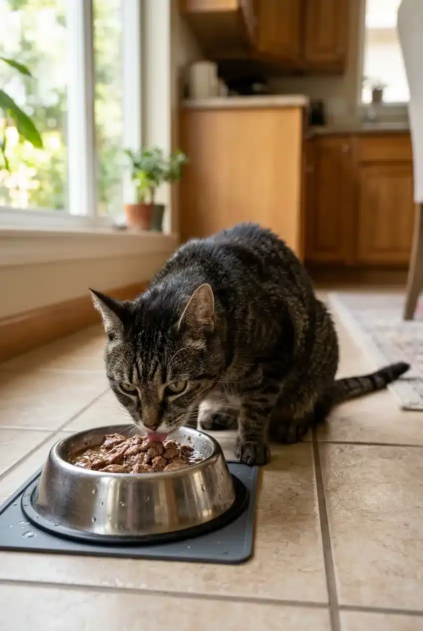 What is the best diet for a cat with hyperthyroidism?