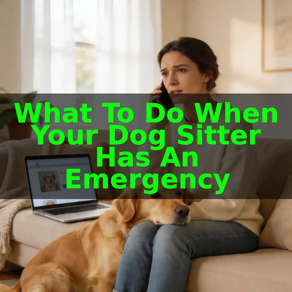 What to Do When Your Dog Sitter Has an Emergency