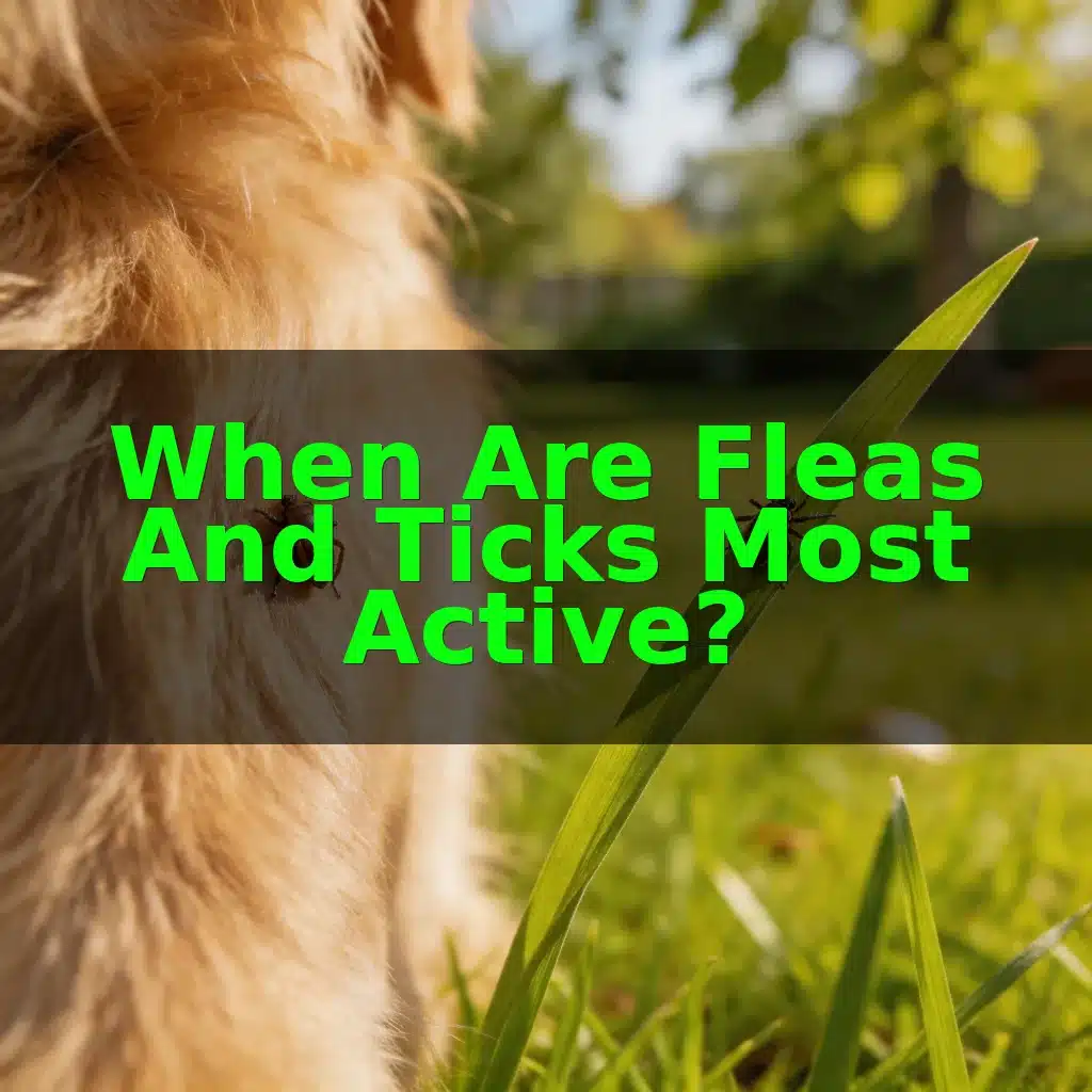 When Are Fleas And Ticks Most Active?