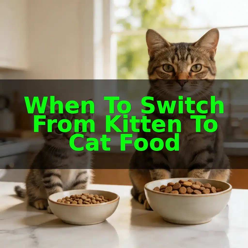 When To Switch From Kitten To Cat Food