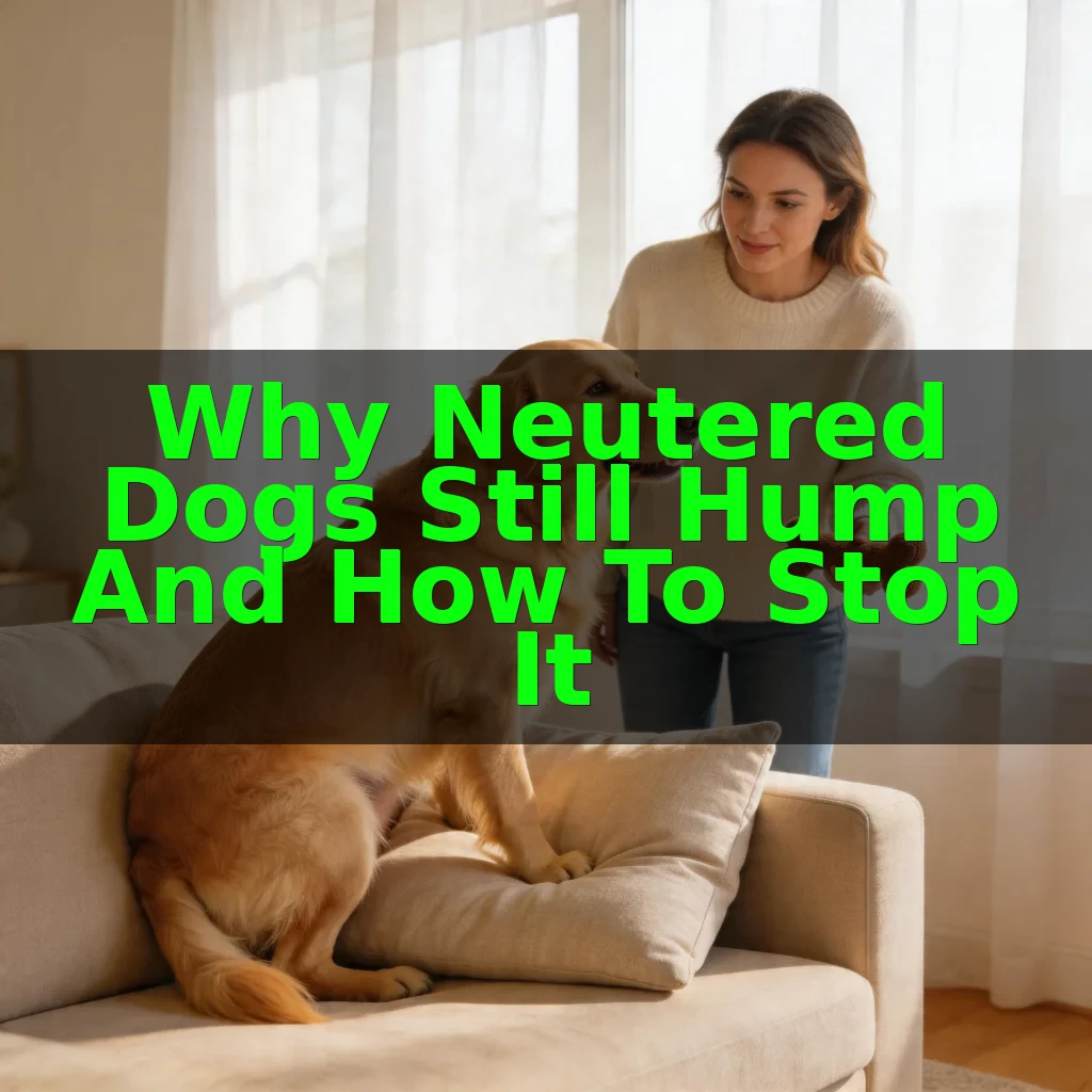 Why Neutered Dogs Still Hump and How to Stop It