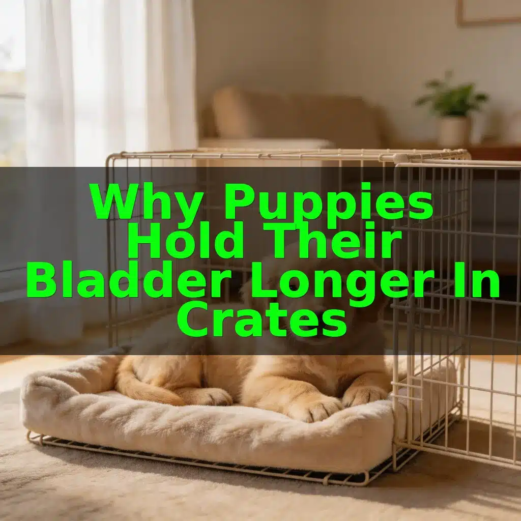 Why Puppies Hold Their Bladder Longer in Crates