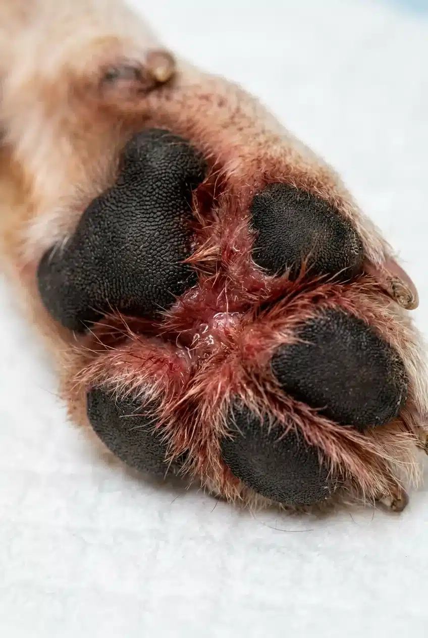 Yeasty Paws in Dogs: Identification, Treatment, Prevention 3 What Does a Yeast Infection on Dog Paws Look and Smell Like?