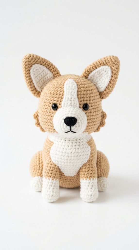 How to Crochet a Corgi's Fluffy Butt and Short Legs