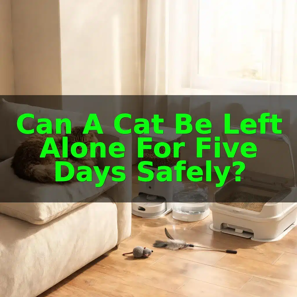 Can a Cat Be Left Alone for Five Days Safely?