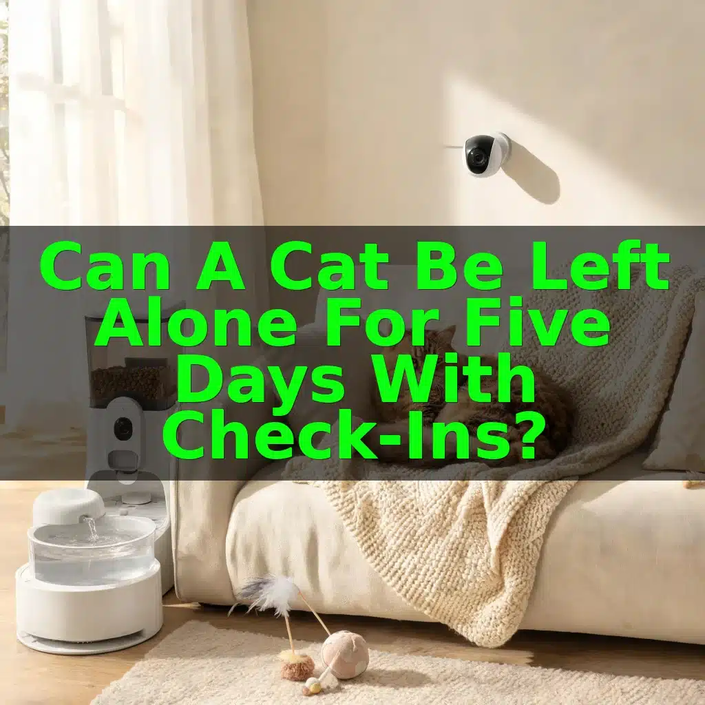 Can a Cat Be Left Alone for Five Days With Check-Ins?
