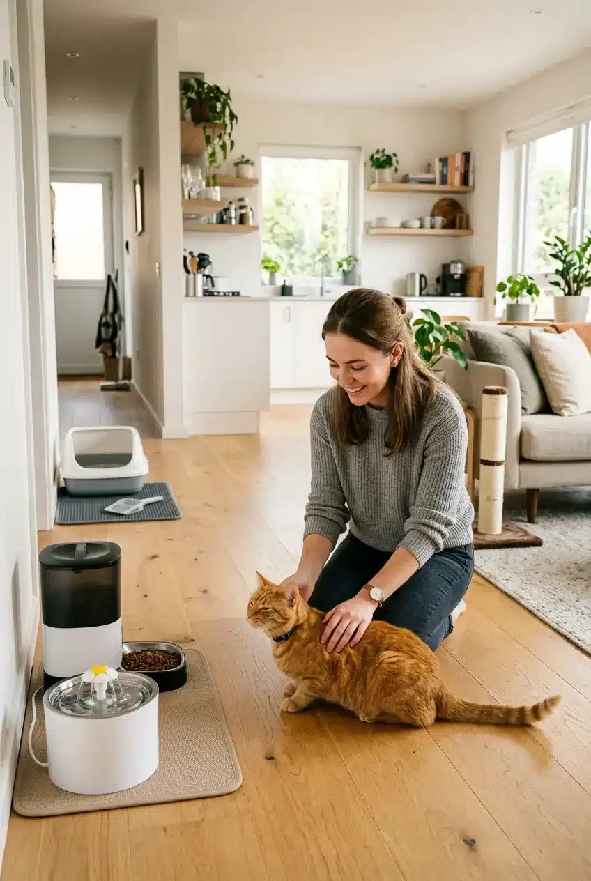 How to Leave a Cat Alone Safely for Five Days