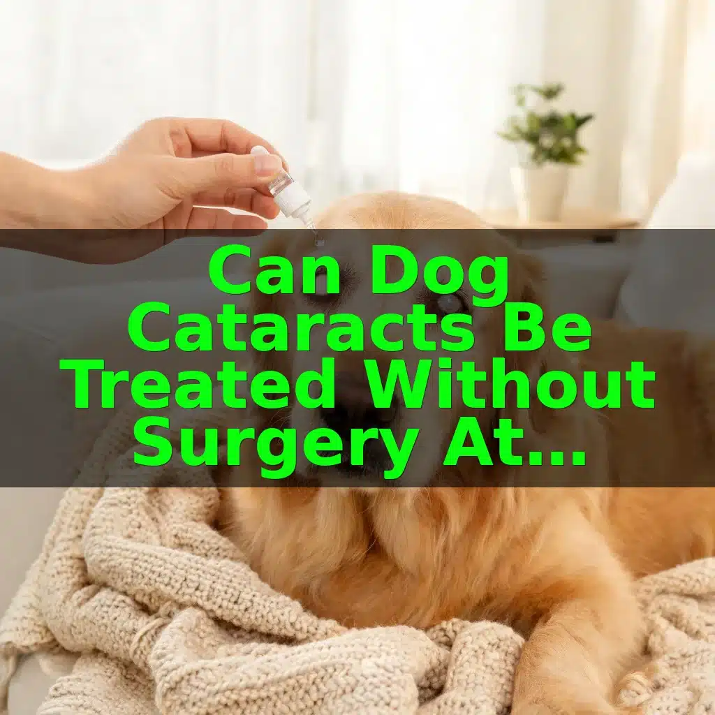 Can Dog Cataracts Be Treated Without Surgery at Home?