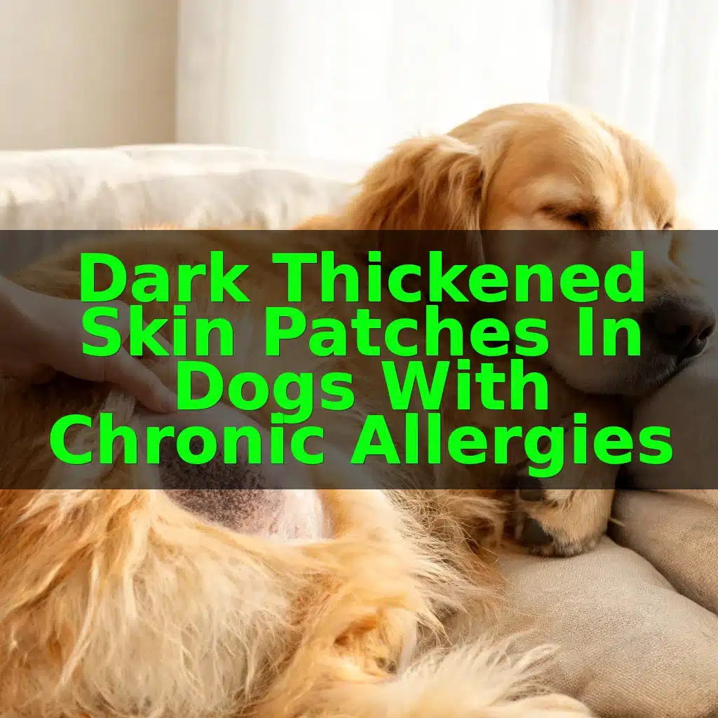 Dark Thickened Skin Patches in Dogs With Chronic Allergies