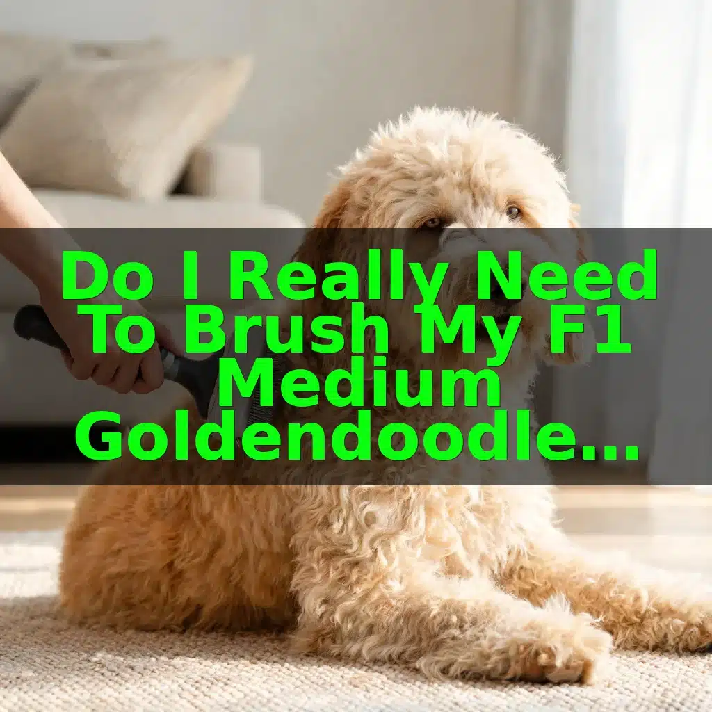 Do I Really Need to Brush My F1 Medium Goldendoodle Every Day?