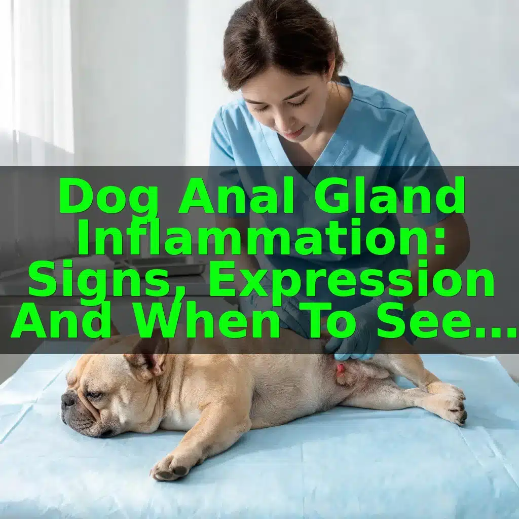 Dog Anal Gland Inflammation: Signs, Expression and When to See a Vet