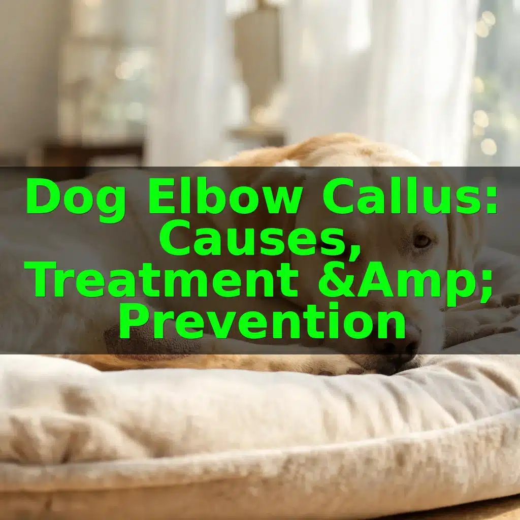 Dog Elbow Callus: Causes, Treatment & Prevention