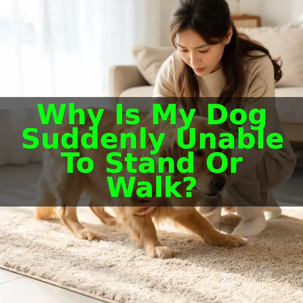 Why Is My Dog Suddenly Unable to Stand or Walk?