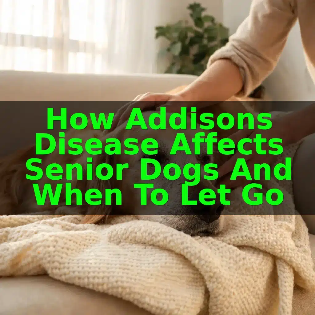 How Addisons Disease Affects Senior Dogs and When to Let Go