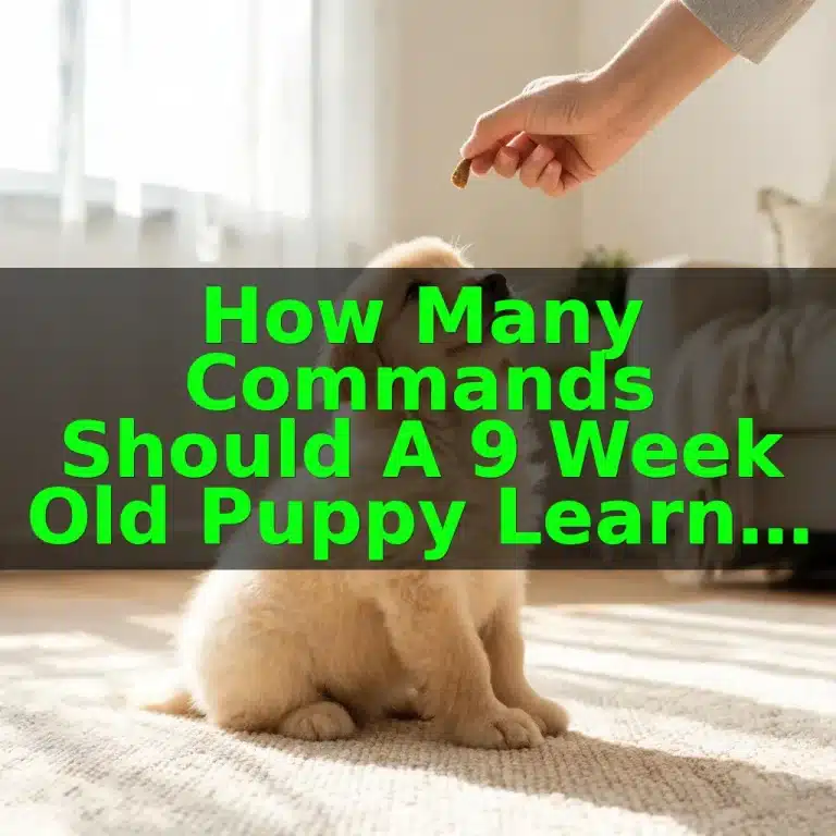 How Many Commands Should a 9 Week Old Puppy Learn at Once