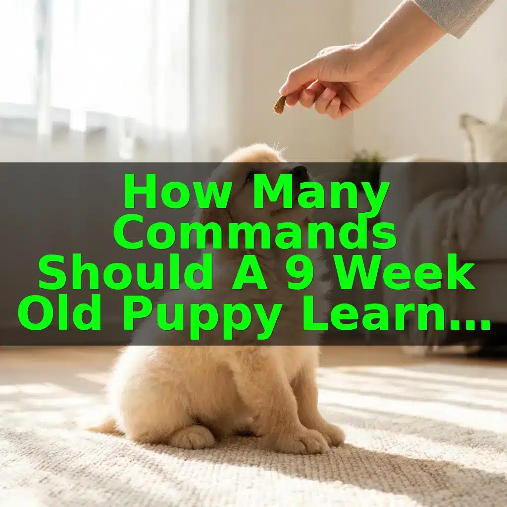 How Many Commands Should a 9 Week Old Puppy Learn at Once