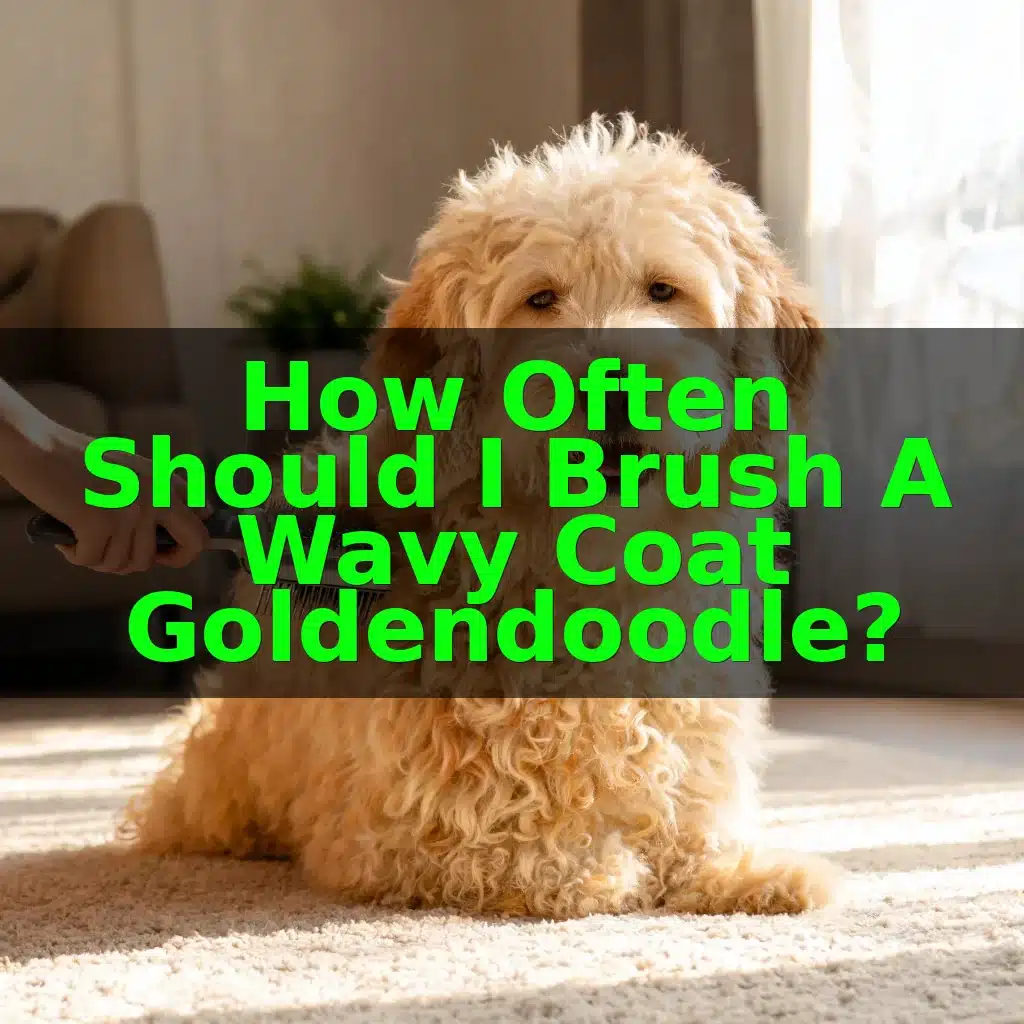 How Often Should I Brush a Wavy Coat Goldendoodle?