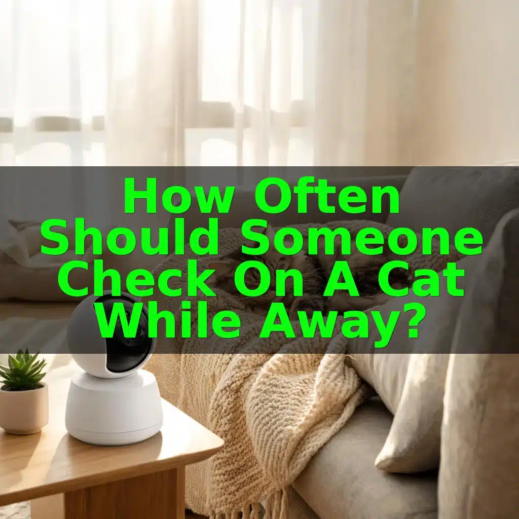 How Often Should Someone Check on a Cat While Away?