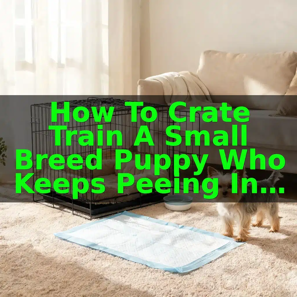 How to Crate Train a Small Breed Puppy Who Keeps Peeing in the House