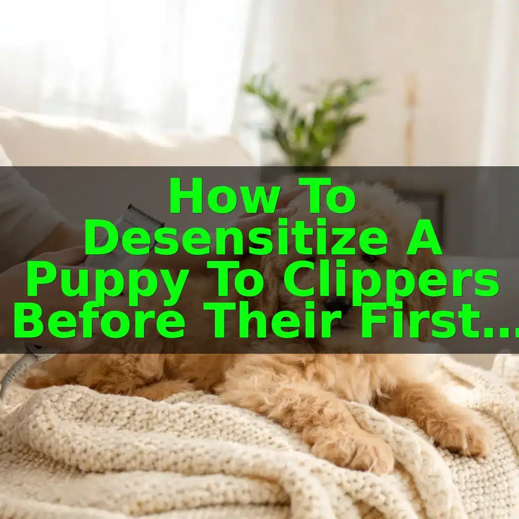 How to Desensitize a Puppy to Clippers Before Their First Groom