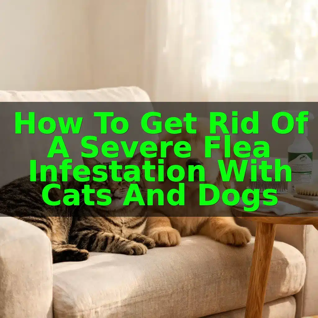 How to Get Rid of a Severe Flea Infestation With Cats and Dogs