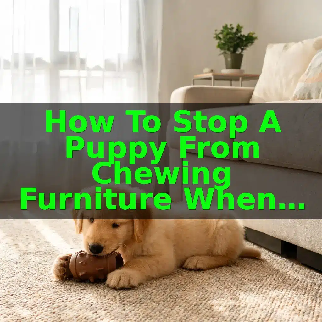 How to Stop a Puppy From Chewing Furniture When You’re Not Home