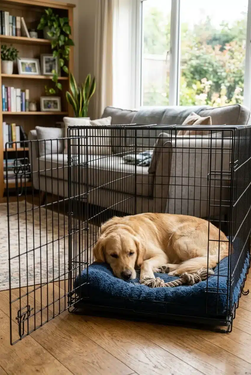 How Do I Stop My Dog From Barking in the Crate When I Leave?
